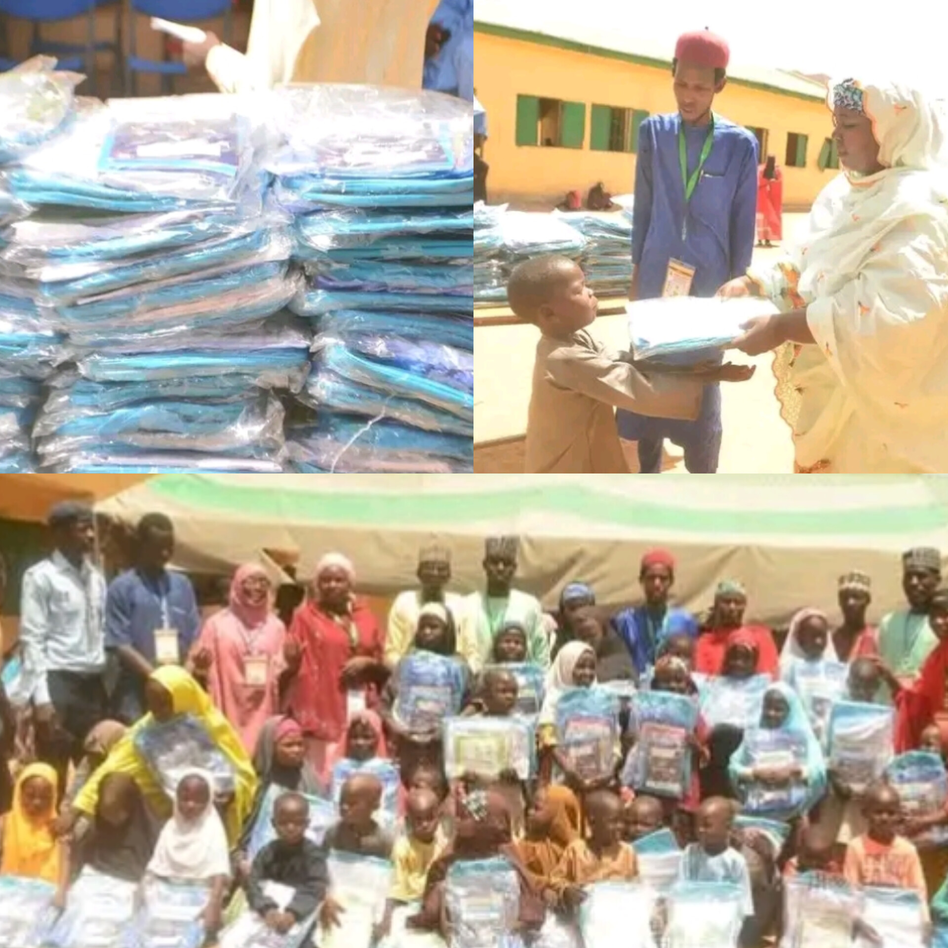 GHDI back-to-school support intervention for vulnerable children in Damaturu, Yobe State, in May 2024.